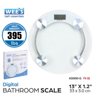 Weight Scale Glass Top Round (Max 395lb)