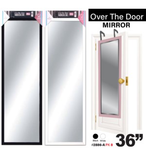 Mirror Over The Door 36" Assorted