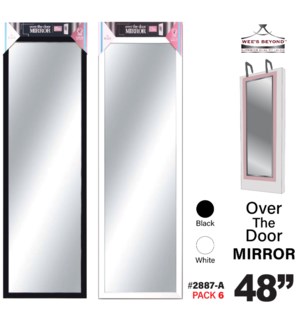 Mirror Over The Door 48" Assorted