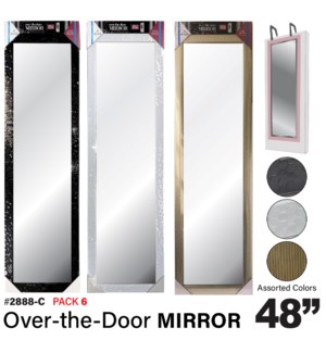 Mirror Over The Door 48" Assorted