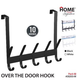 Over the Door Hook - Blk/Wht