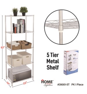 Storage Rack 5 Tier Iron