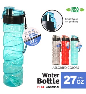 Water Bottle 27oz Assorted Colors