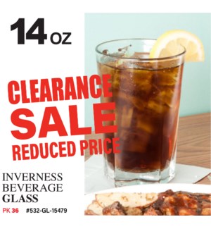 Glass Beverage 14oz Inverness