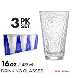 Drinking Glass 16oz 3Pk Set (#1716-6)