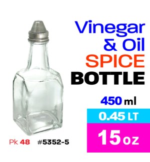 Glass Spice Bottle 5oz