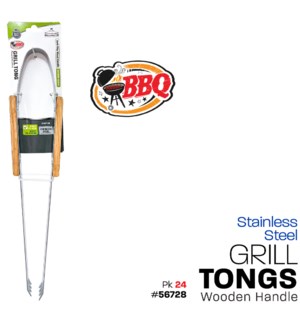 BBQ Tong Wooden Handle