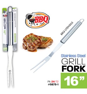 BBQ Fork SS Heavy Duty 16.5"