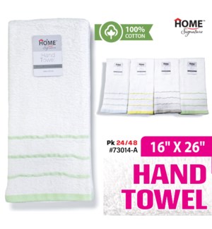 Hand Towel 16x26" Solid Colors