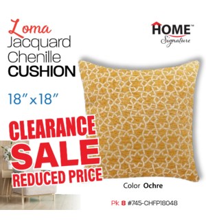 Decorative Cushion 18x18" Lorna-Ochre