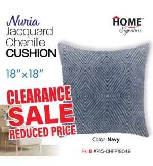 Decorative Cushion 18x18" Nuria-Navy