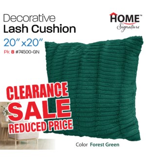 Decorative Cushion 20x20" Lash-Forest Green