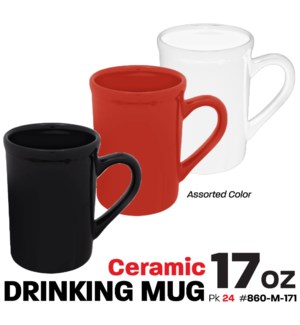 Ceramic Mug 17oz Assorted Colors