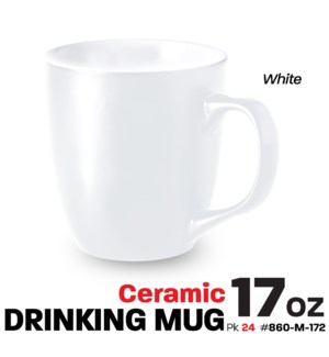 Ceramic Mug 17oz White