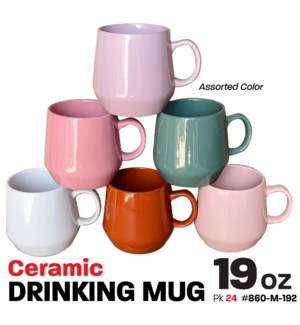 Ceramic Mug 19oz Assorted Colors