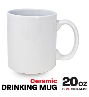 Ceramic Mug 20oz White