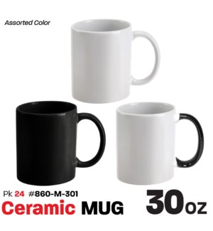 Ceramic Mug 30oz Assorted Colors