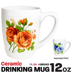 Ceramic Mug 12oz Printed Designs