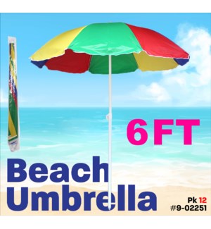 6Ft Beach Umbrella