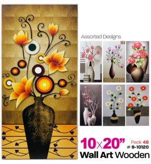 Wall Art Wooden 10x20" Assorted Designs