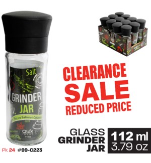 Glass Grinder Jar 3.79oz