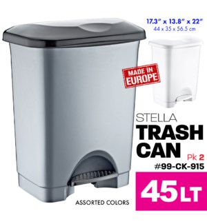 Trash Can Stella 45Lt Step-On