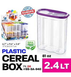 Plastic Food Storage 2.4Lt. No:3