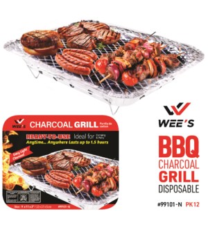 BBQ Charcoal Grill Disposable