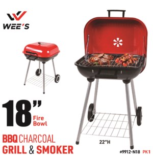 BBQ Grill Square 18"