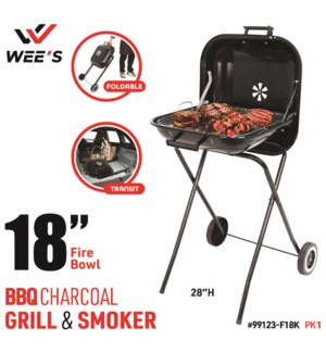 BBQ Grill Square 18"