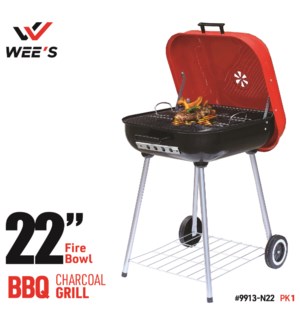 22" Square BBQ grills