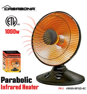 Heater Infrared Parabolic Black