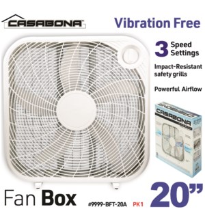 Fan Box 20” White