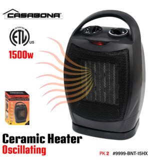 Ceramic Heater Oscillating Black