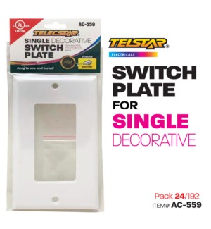 Single Decorative Plate - UL approved