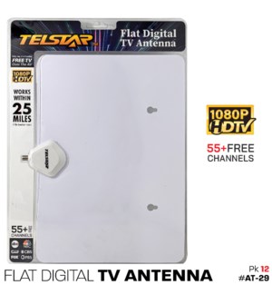 White Flat Tv Antenna