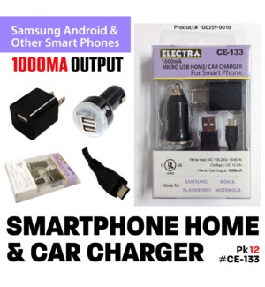 Smartphone Home & Car Charger