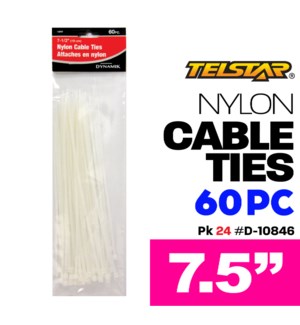 Cable Ties 7.5" 60Pc