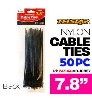 Nylon Cable Ties 8" Black