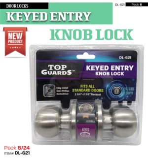 Keyed Entry Lock - Stainless Steel