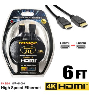 HDMI Cable 3D 6FT