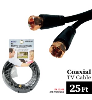 Coaxial Cable 25Ft RG59U