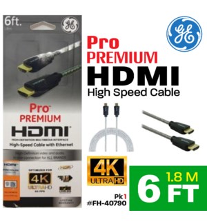 HDMI CABLE GE 4K ULTRA HD 6'