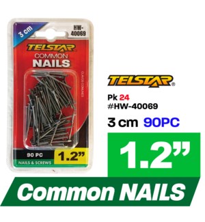 Nails Common 1.2" 90Pc