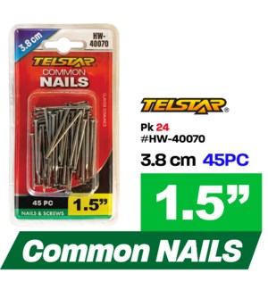 Nails Common 1.5" 45Pc