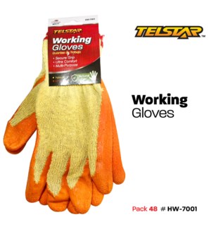 Working Gloves -Yellow/Orange