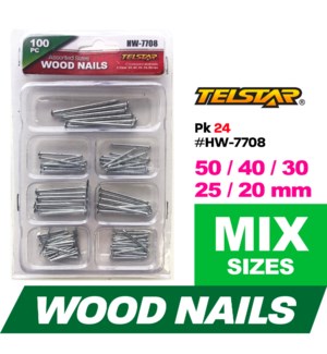 Wood Nails Assorted Sizes