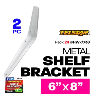 Brackets Shelf 2Pack 6'' X 8''