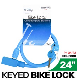 Keyed Bike Lock 24"