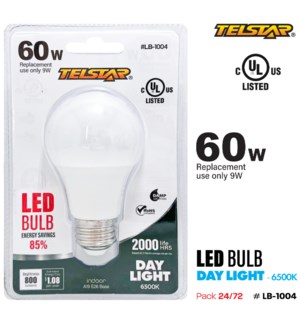 Light Bulb Daylight LED 60W